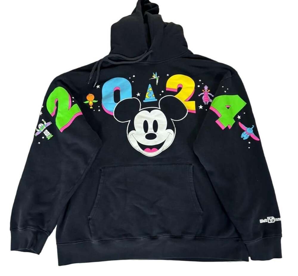 Disney 2024 Mickey Mouse Hoodie Size XL